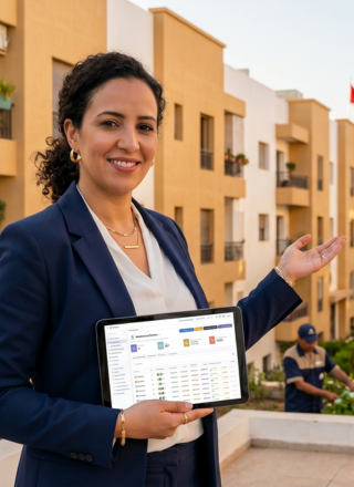 Interface tableau de bord ClicSyndic gestion copropriété Maroc